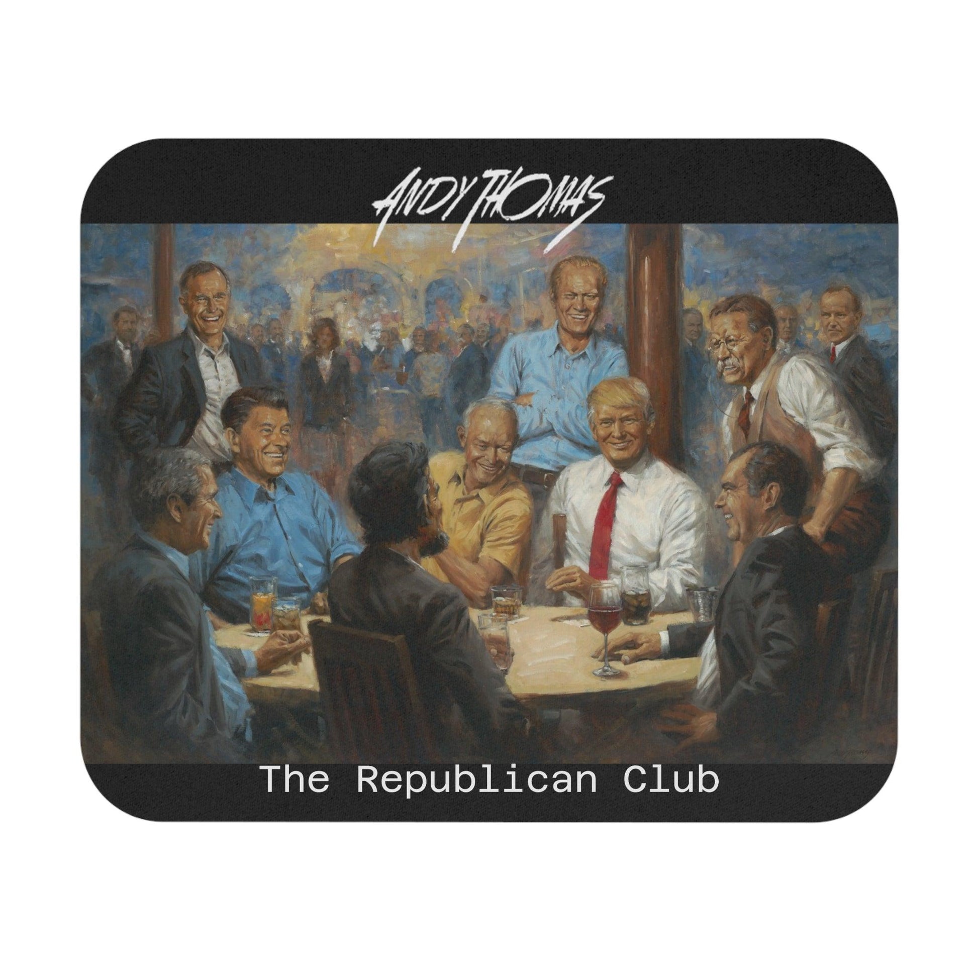 The Repub. Club - Mouse Pad (Rectangle) featuring Trump - Andy Thomas Designs