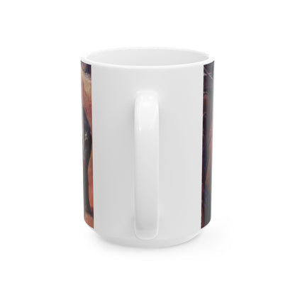 Lunch Break | Men Working | Ceramic Mug — Coffee Cup (11oz/15oz)