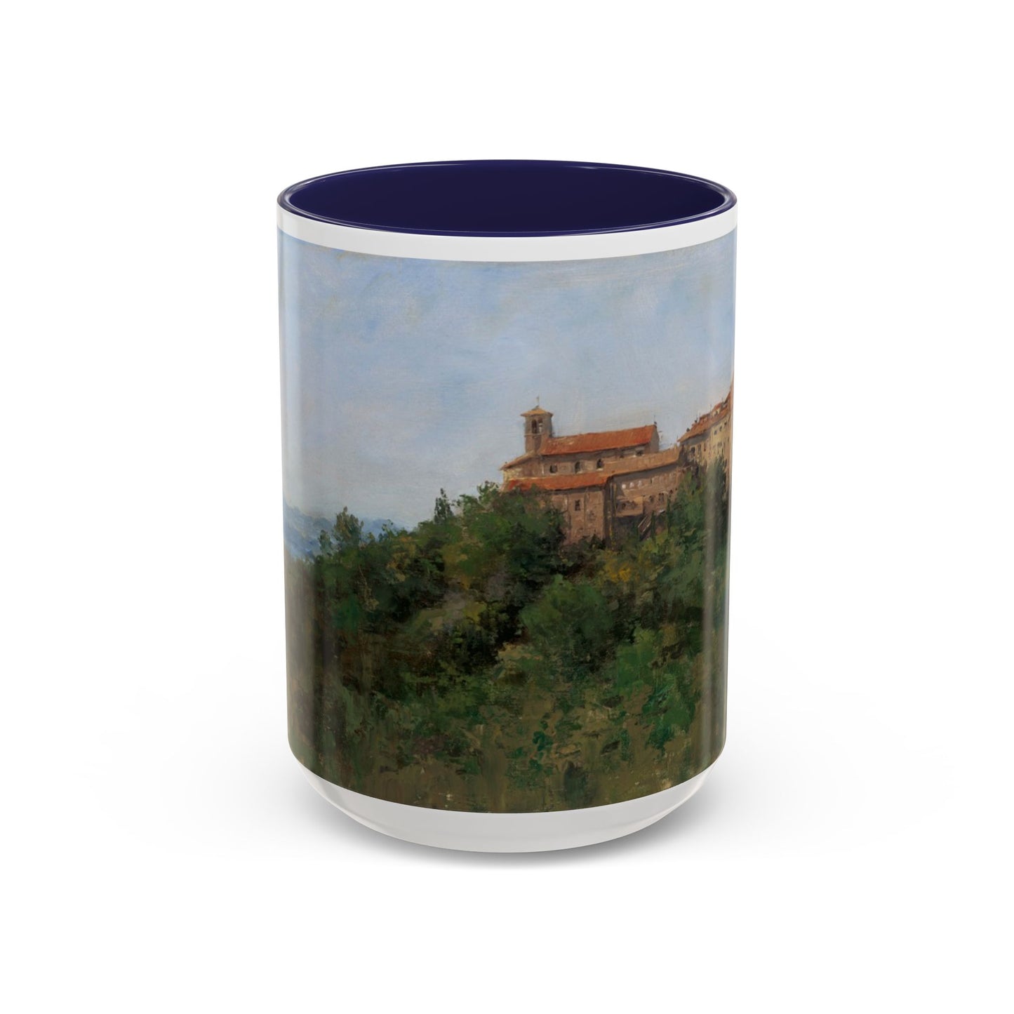 Hilltown Scansano - Elegant Accented Coffee Mug - 11oz & 15oz - Italian Landscapes
