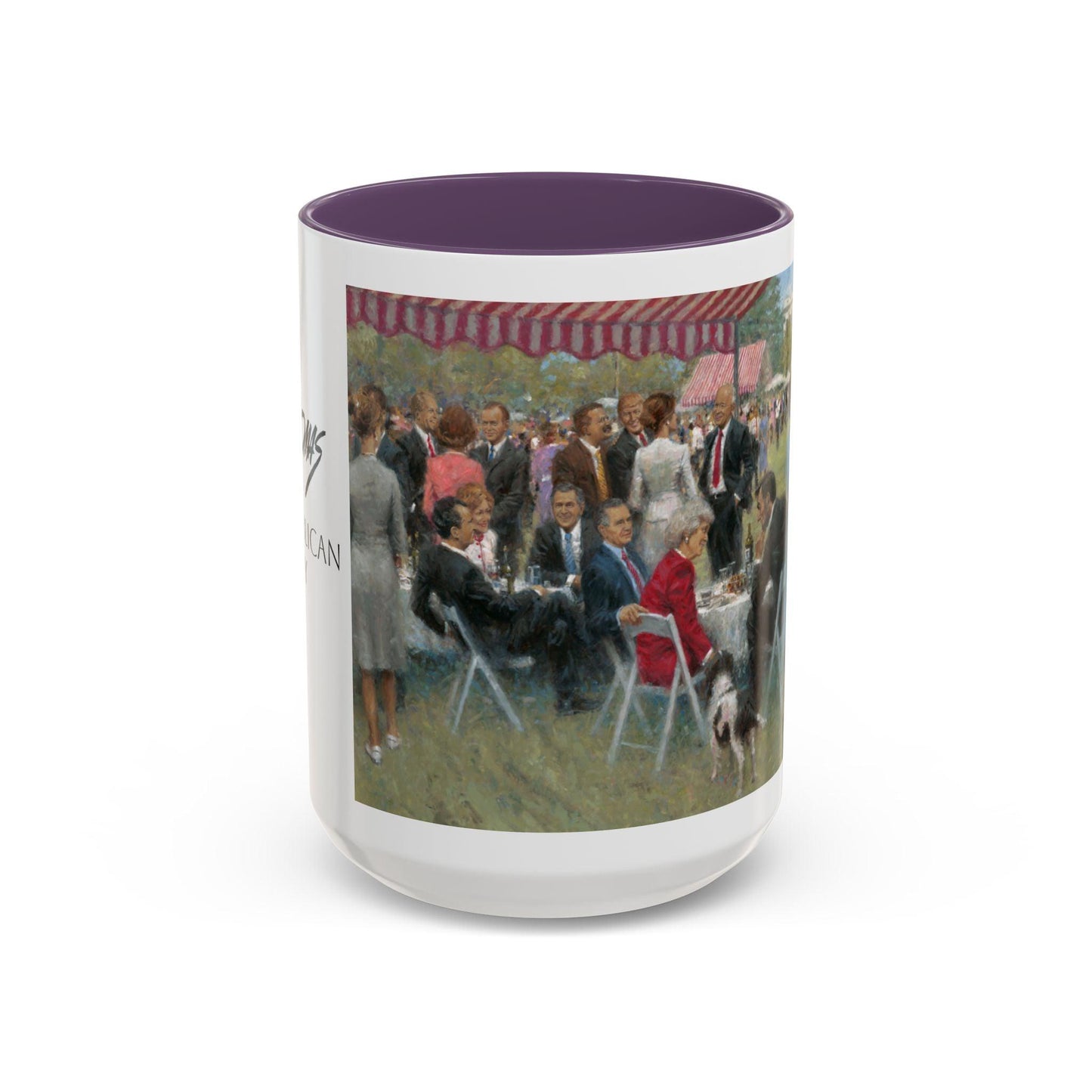 The Repub. Party Coffee Mug - Elegant Accent Coffee Mug 11oz & 15oz with Presidential Gathering Design - Andy Thomas Designs