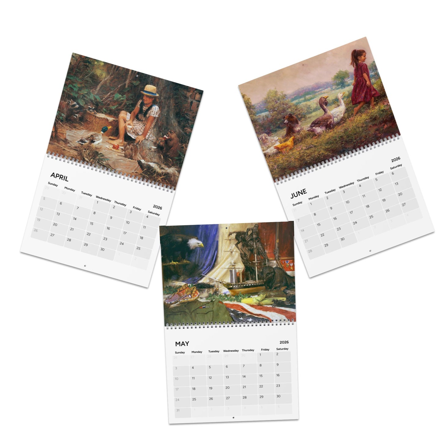 2026 Fine Art Wall Calendar - featuring never before released images - Monthly Planner with Elegant Artwork