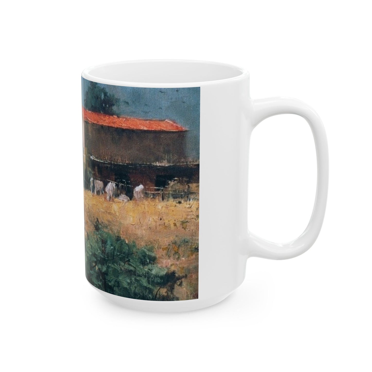 Italian Farm | Plein Air | Ceramic Mug — Vintage Country Life Coffee Cup (11oz/15oz)