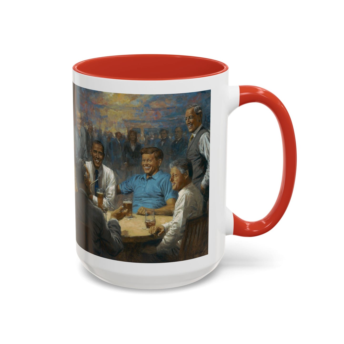 The Democratic Club Coffee Mug - 11oz & 15oz - Past Democrat Presidents Social Club with Obama