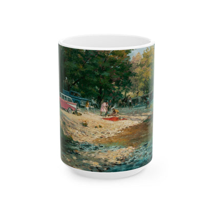 Grandma at the Creek | Ceramic Mug — Coffee Cup (11oz/15oz)