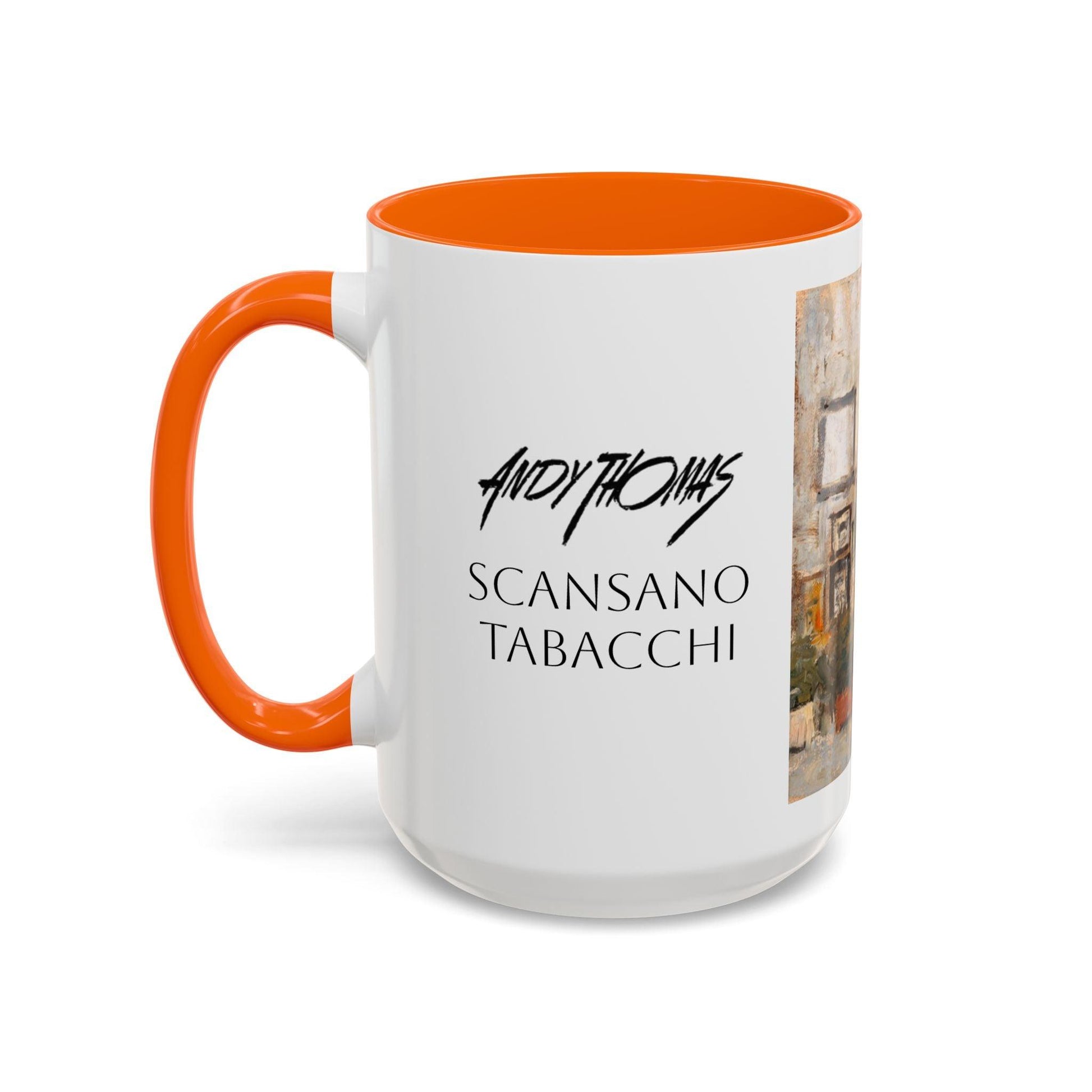 Scansano Tabacchi - Elegant Event Themed Coffee Mug - 11oz & 15oz - Italian Landscapes - Andy Thomas Designs