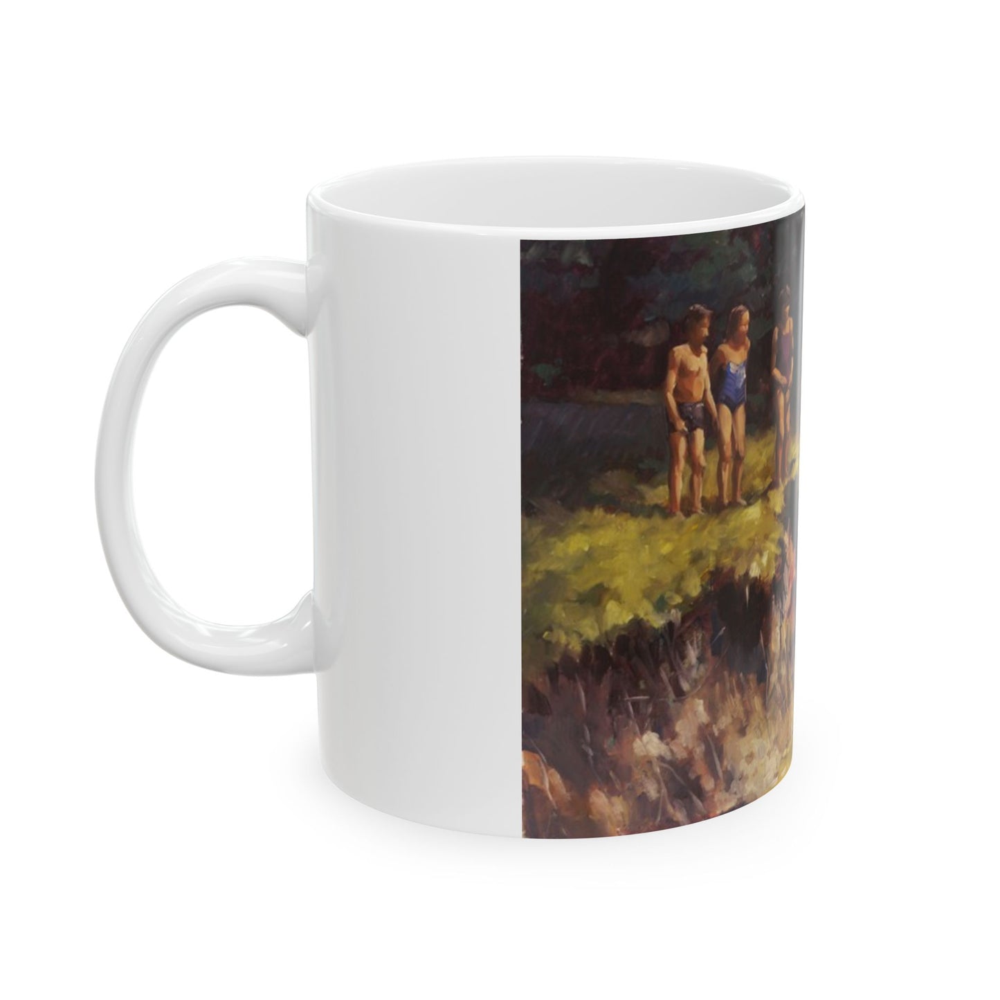 Kids in the Creek | Ceramic Mug — Vintage Country Life Coffee Cup (11oz/15oz)