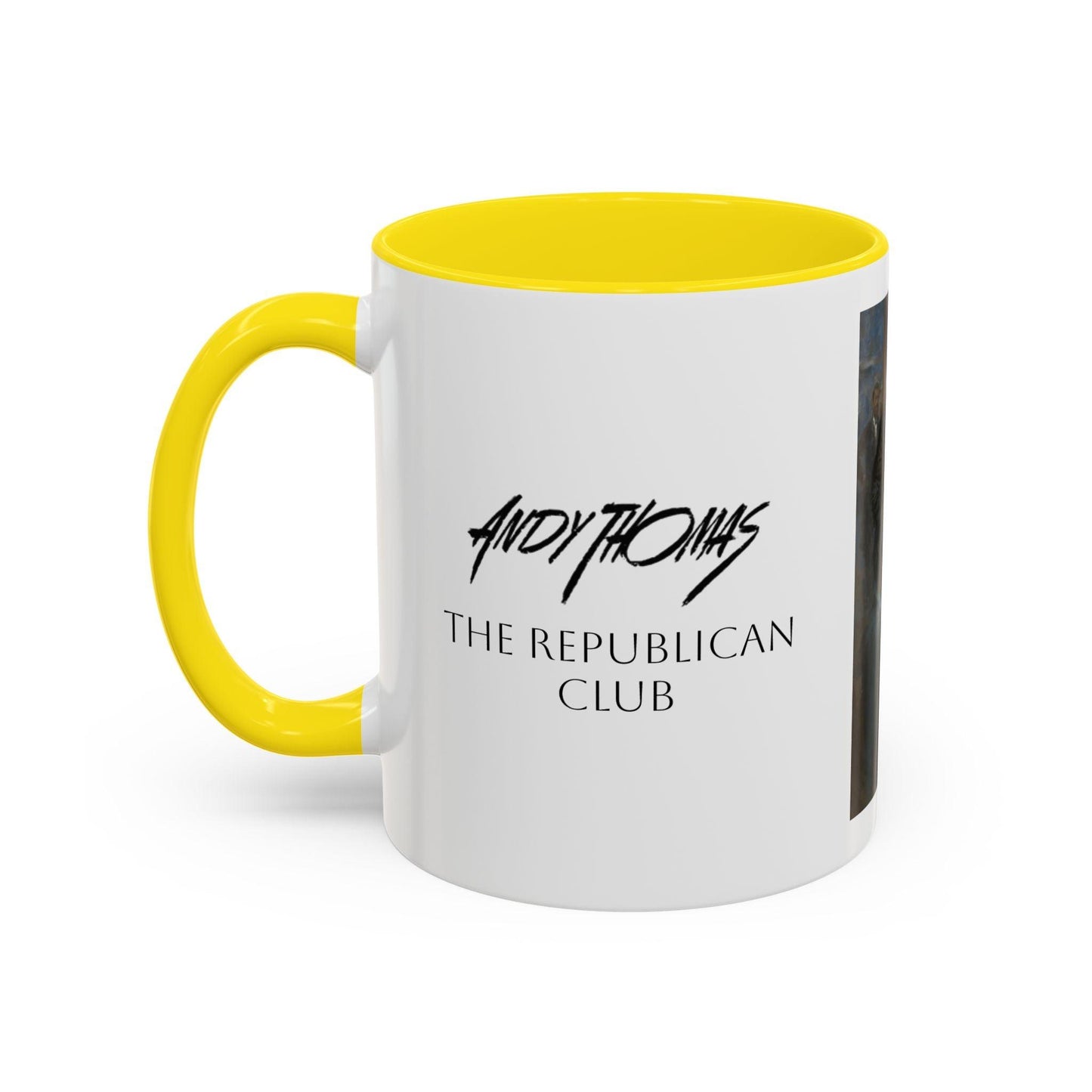 The Repub Club Coffee Mug - Elegant Accent Coffee Mug 11oz & 15oz - Presidential Gathering Design feat. Trump - Andy Thomas Designs