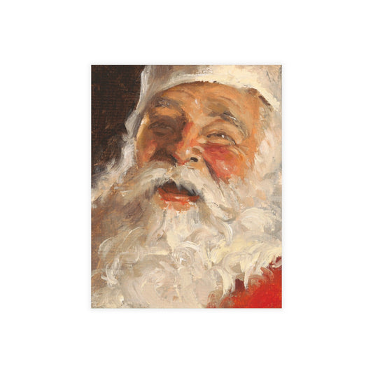 Santa Postcards | Elegant Christmas themed Postcard Bundle - Envelopes Included