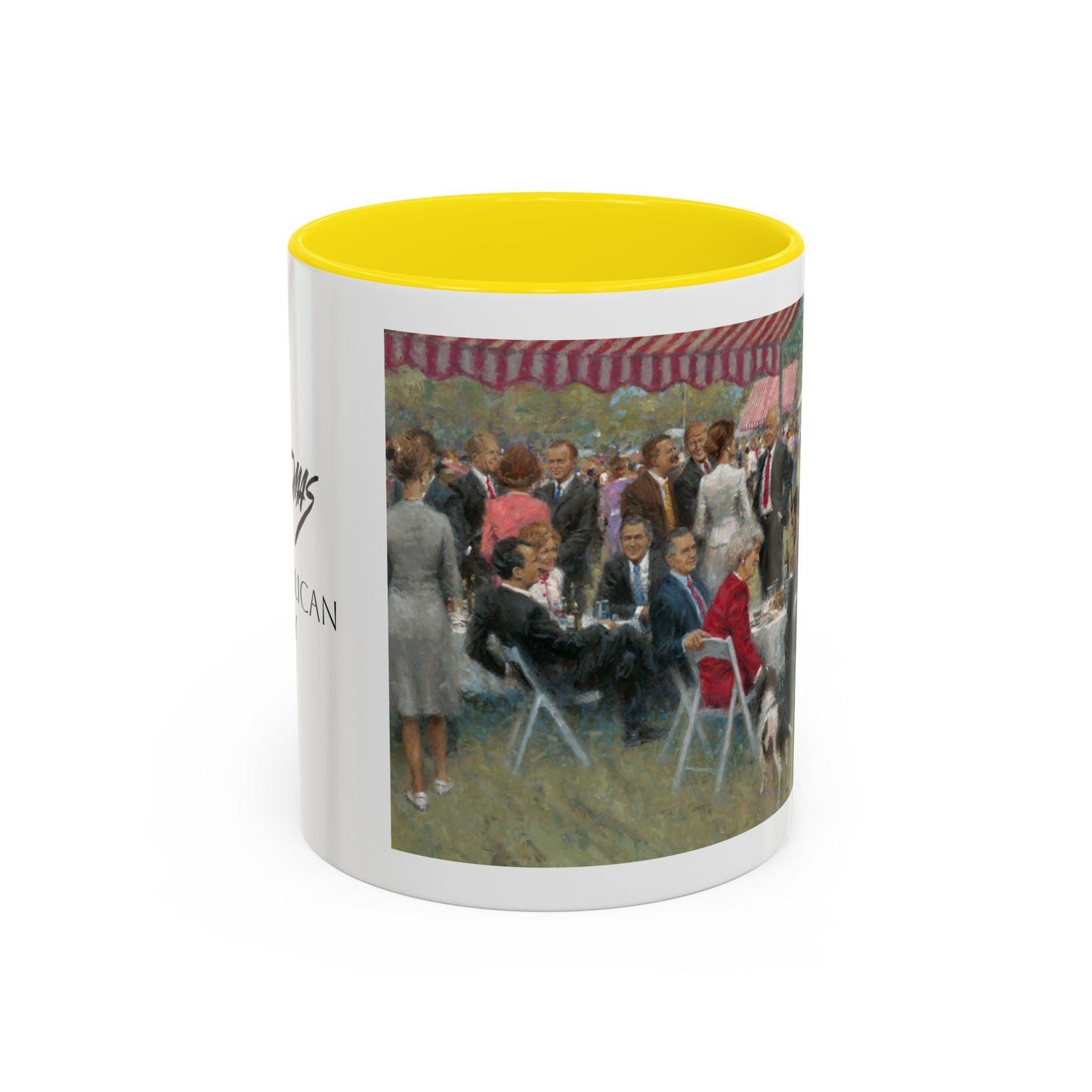 The Repub. Party Coffee Mug - Elegant Accent Coffee Mug 11oz & 15oz with Presidential Gathering Design - Andy Thomas Designs