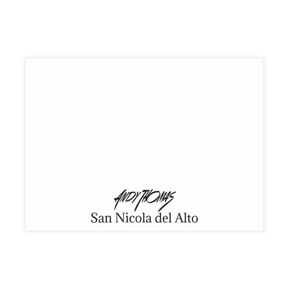 Note Cards: San Nicola del Alto | Elegant Italian Landscape - Envelopes Included