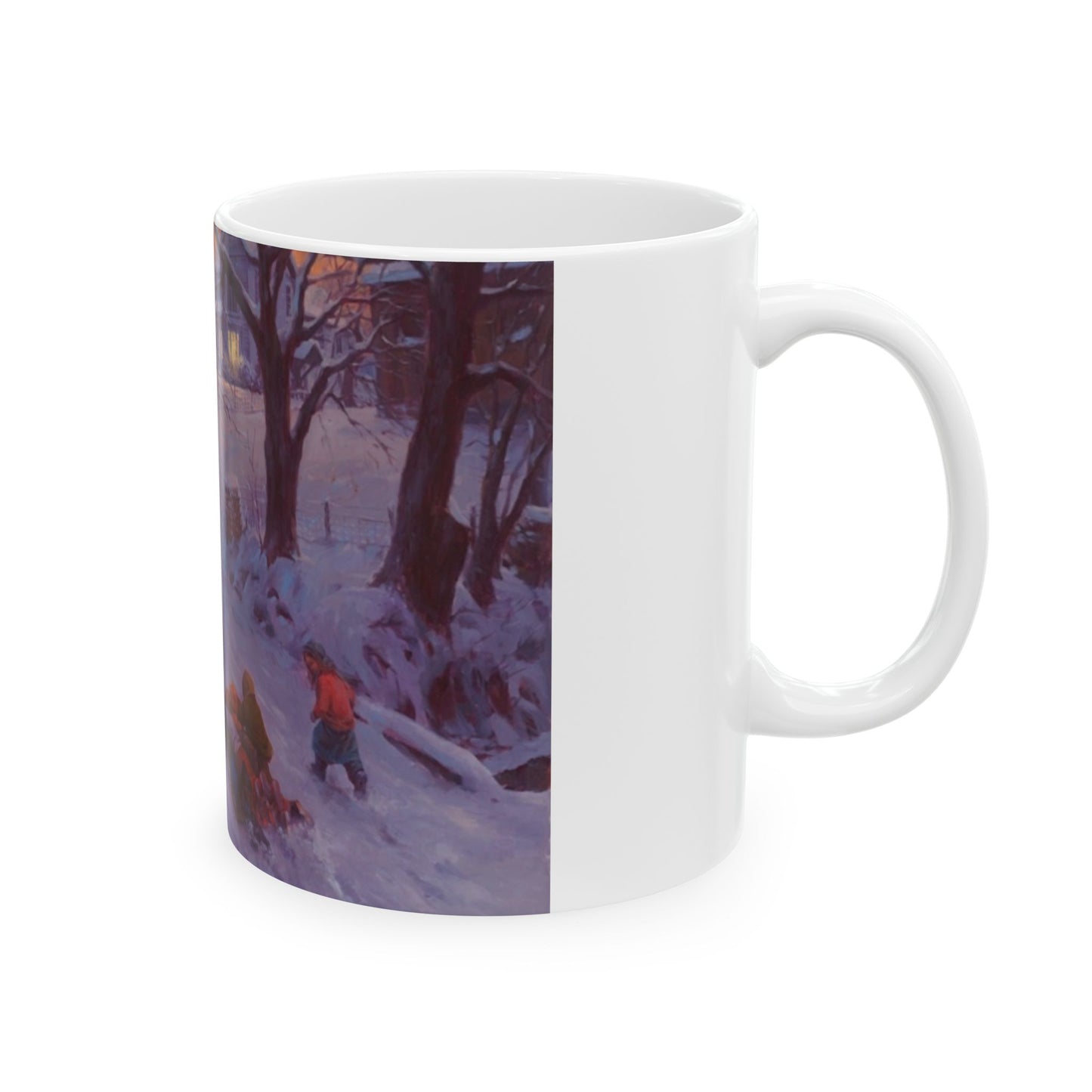 Winter Snow Ride | Ceramic Mug — Coffee Cup (11oz/15oz)