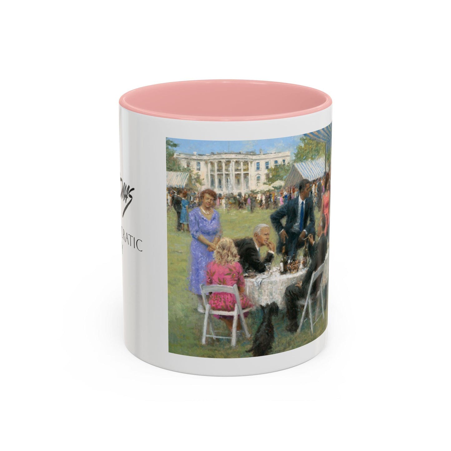 The Dem. Party - Elegant Event Themed Coffee Mug - 11oz & 15oz - Whitehouse Gathering with Biden - Andy Thomas Designs