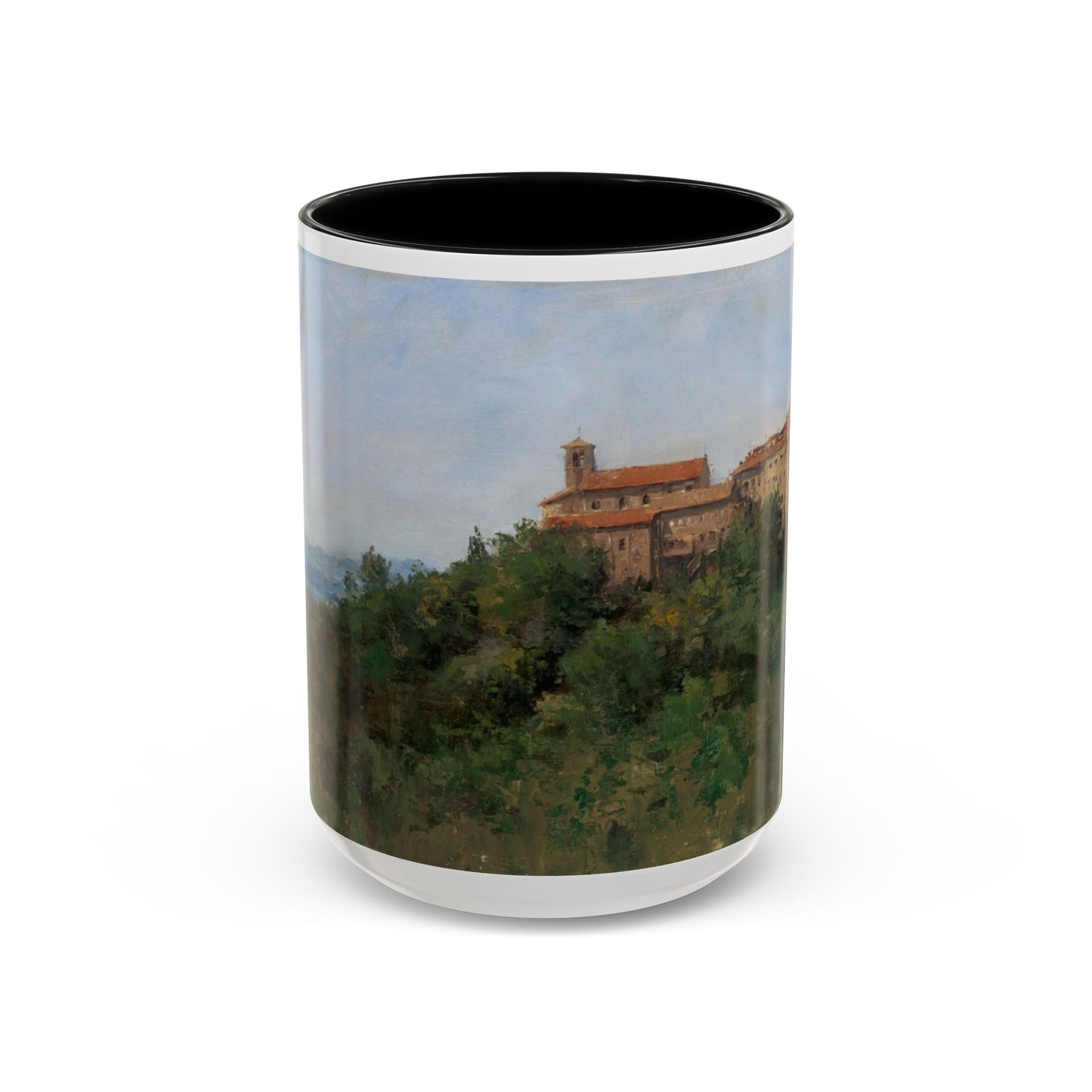 Hilltown Scansano - Elegant Accented Coffee Mug - 11oz & 15oz - Italian Landscapes
