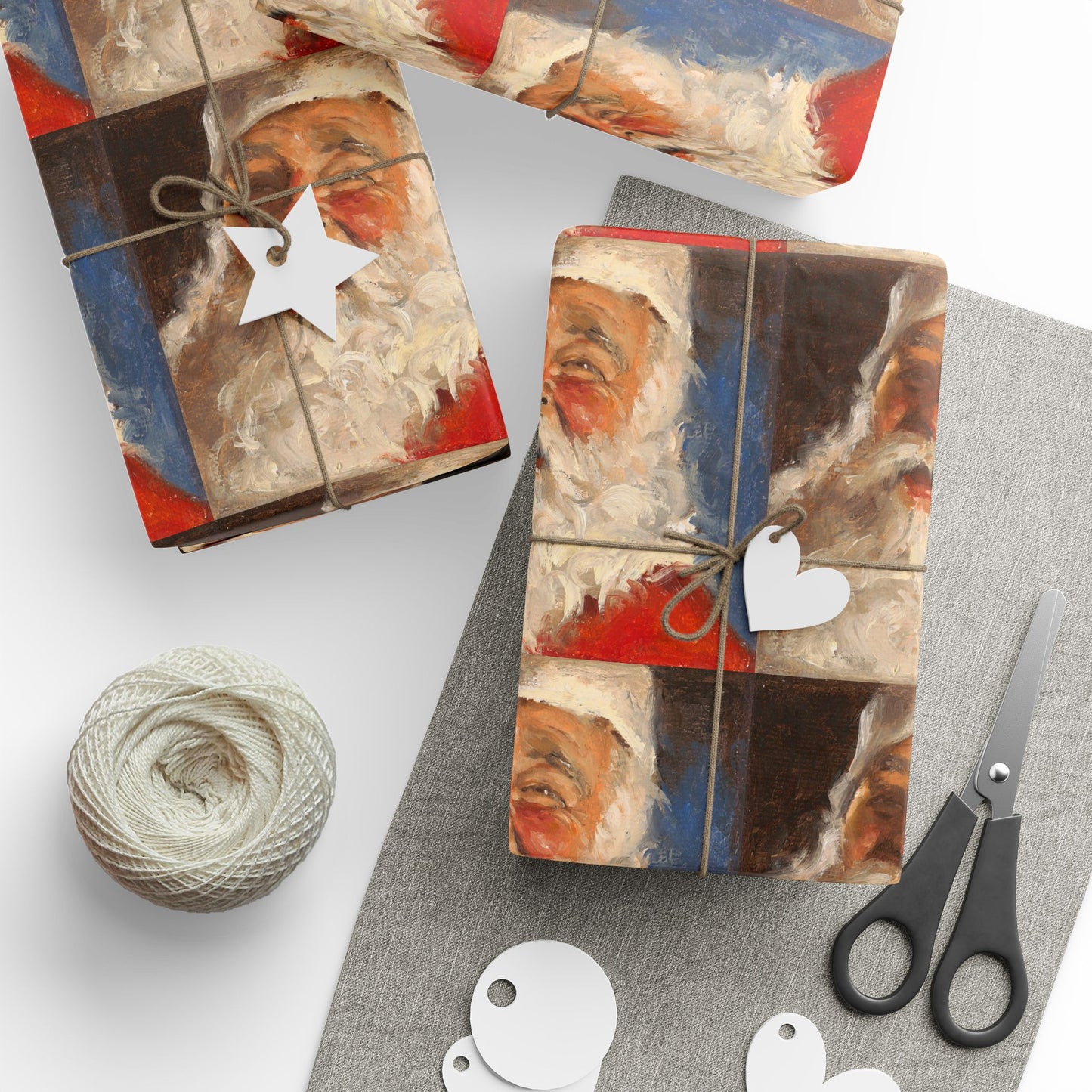 Santa Festive Wrapping Paper for Holidays, Ideal for Christmas Gifts, Unique Gift Wrap, Santa Claus Design, Holiday Celebrations, [...]