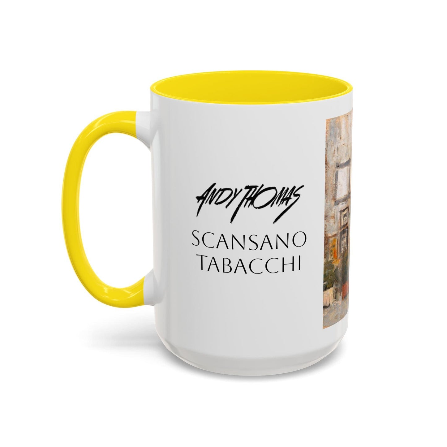 Scansano Tabacchi - Elegant Event Themed Coffee Mug - 11oz & 15oz - Italian Landscapes - Andy Thomas Designs