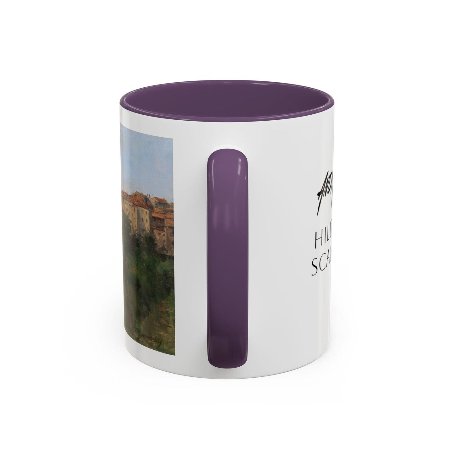 Hilltown Scansano - Elegant Accented Coffee Mug - 11oz & 15oz - Italian Landscapes - Andy Thomas Designs