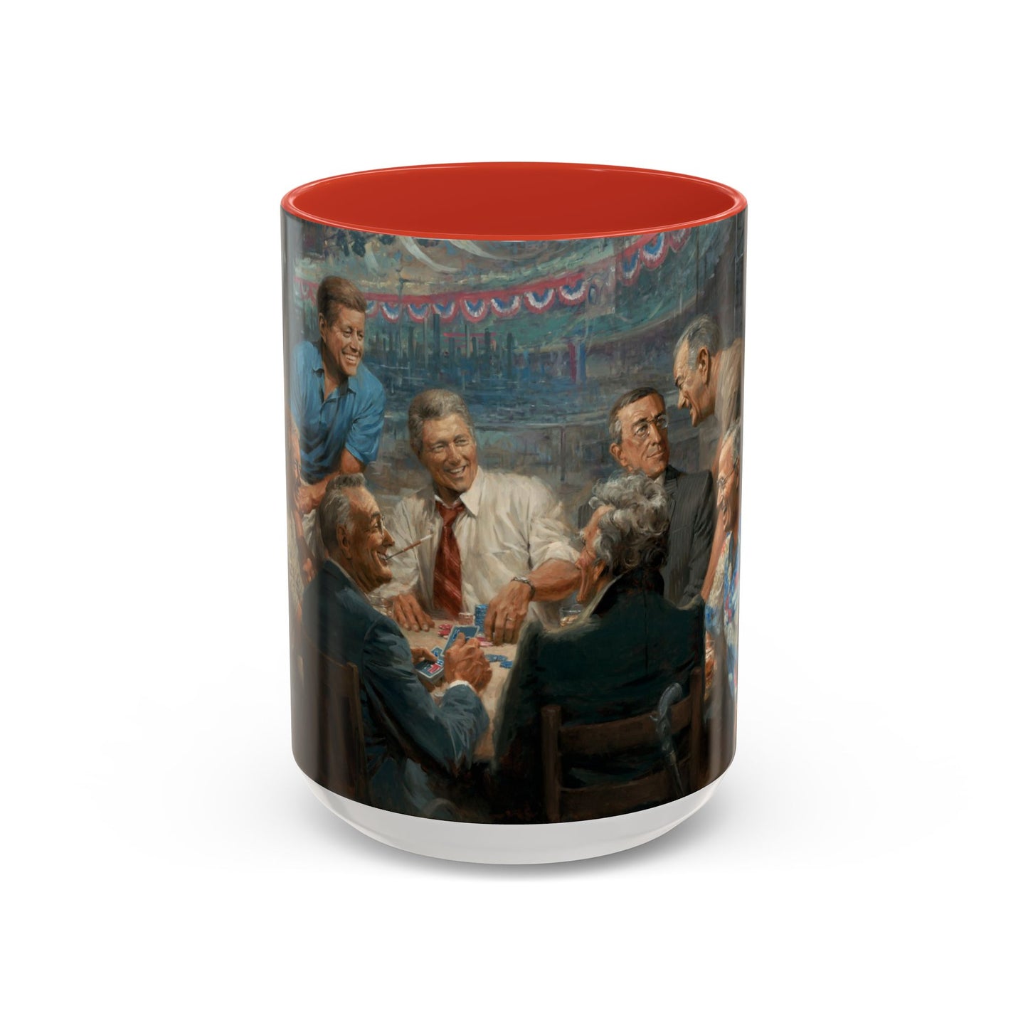 Callin the Blue Coffee Mug - Elegant Accent Coffee Mug 11oz & 15oz with Presidential Gathering Design
