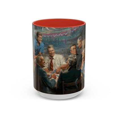 Callin the Blue Coffee Mug - Elegant Accent Coffee Mug 11oz & 15oz with Presidential Gathering Design
