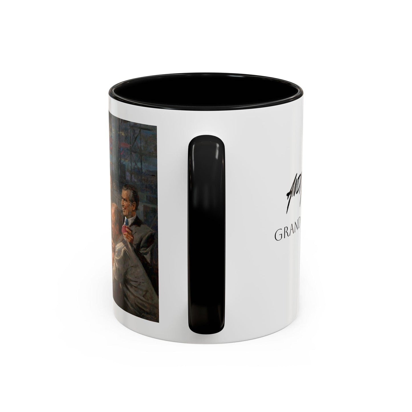 Grand Ol' Gang - Elegant Accent Coffee Mug 11oz & 15oz - US Presidents Playing Poker - Andy Thomas Designs