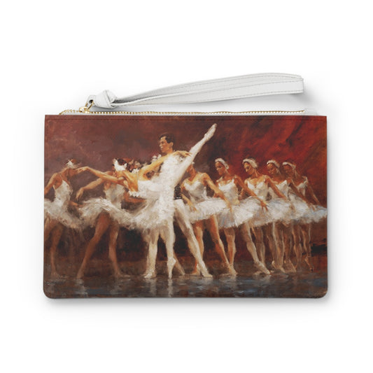 Ballet Dancers Clutch — Dance Heart Print Wristlet Purse