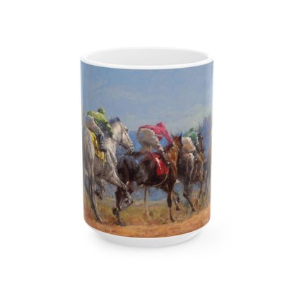 Horse Race 2 | Ceramic Mug — Coffee Cup (11oz/15oz)