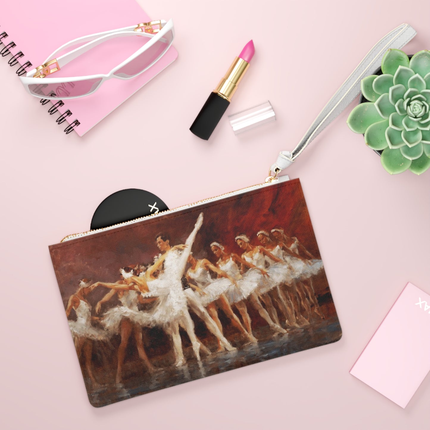 Ballet Dancers Clutch — Dance Heart Print Wristlet Purse