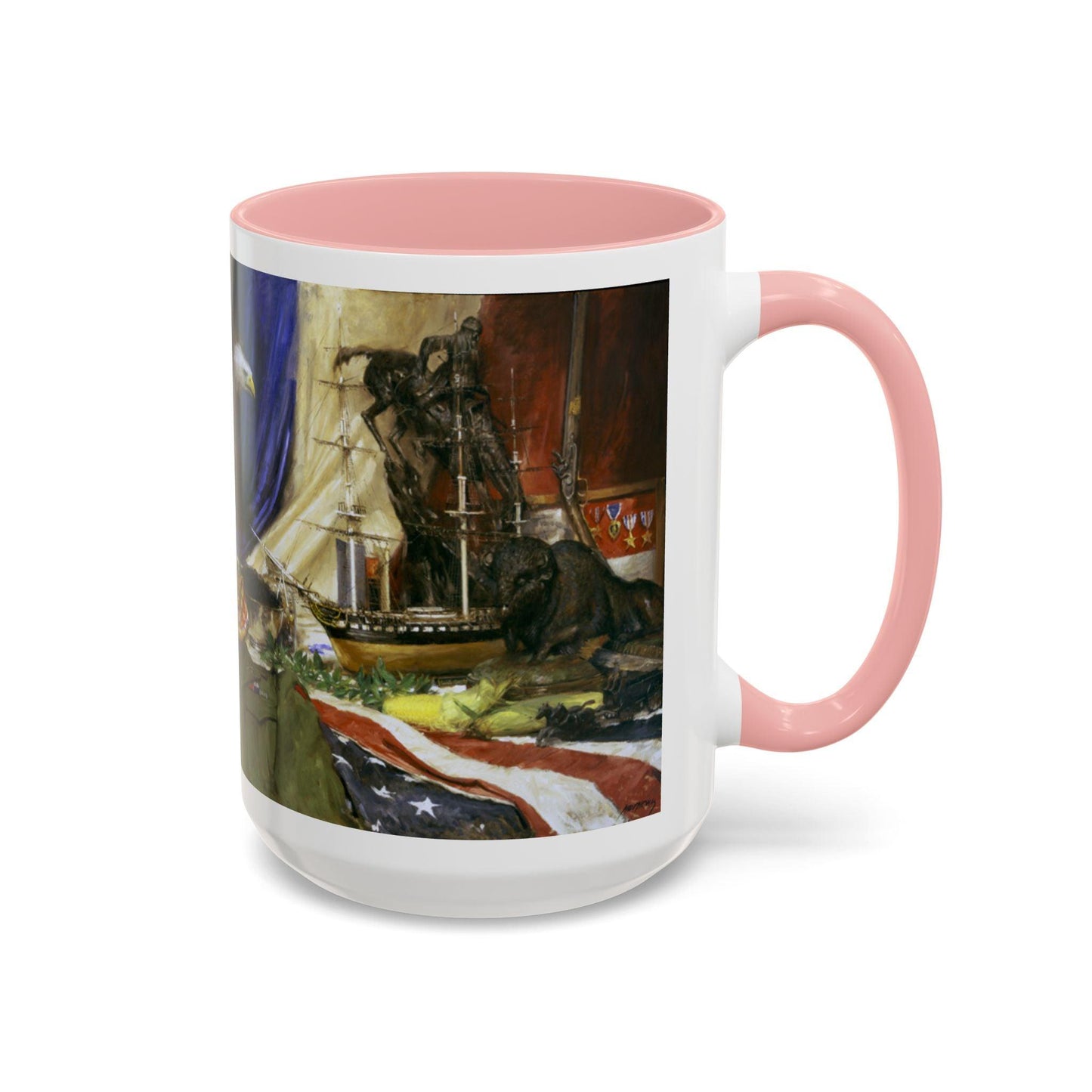 Tribute to America Coffee Mug - 11oz & 15oz - Veterans & Service members | Patriotic Artwork - Andy Thomas Designs