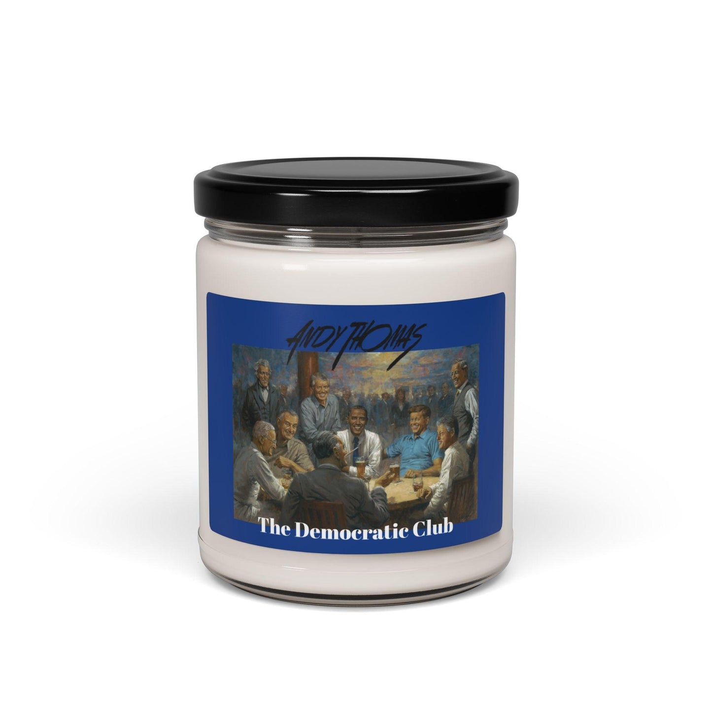 The Dem. Club - Scented Soy Candle 9oz - Featuring President Barack Obama - Andy Thomas Designs