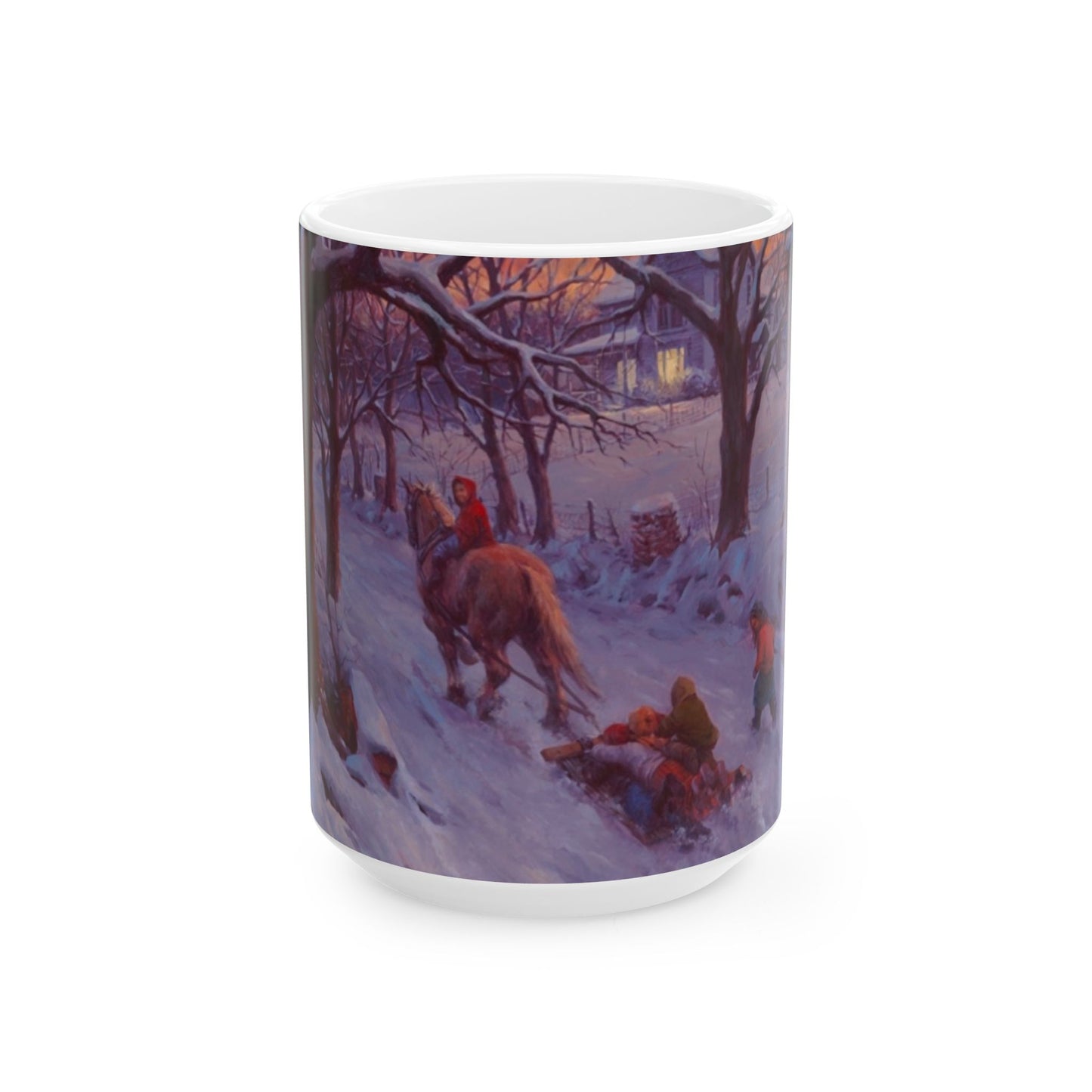 Winter Snow Ride | Ceramic Mug — Coffee Cup (11oz/15oz)