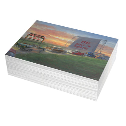 Note Cards: 66 Drive-in | Route 66 Theatre - Envelopes Included
