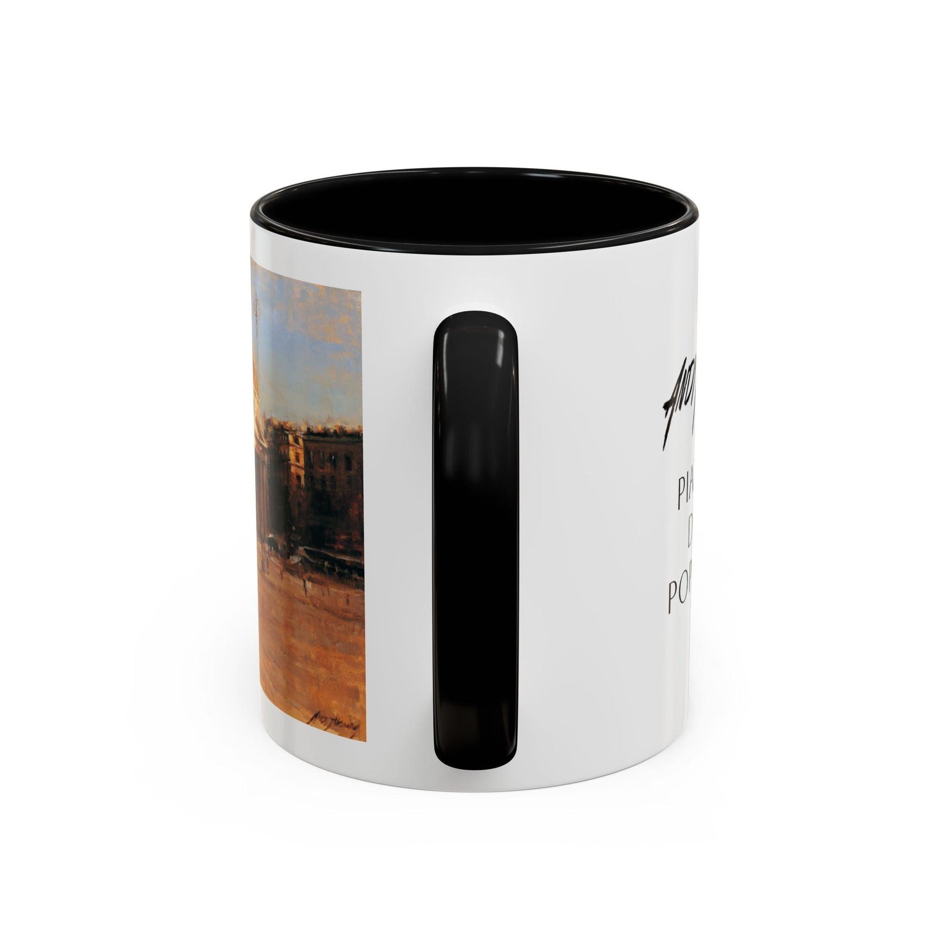 Piazza del Popolo - Elegant Accented Coffee Mug - 11oz & 15oz - Italian Landscapes - Andy Thomas Designs