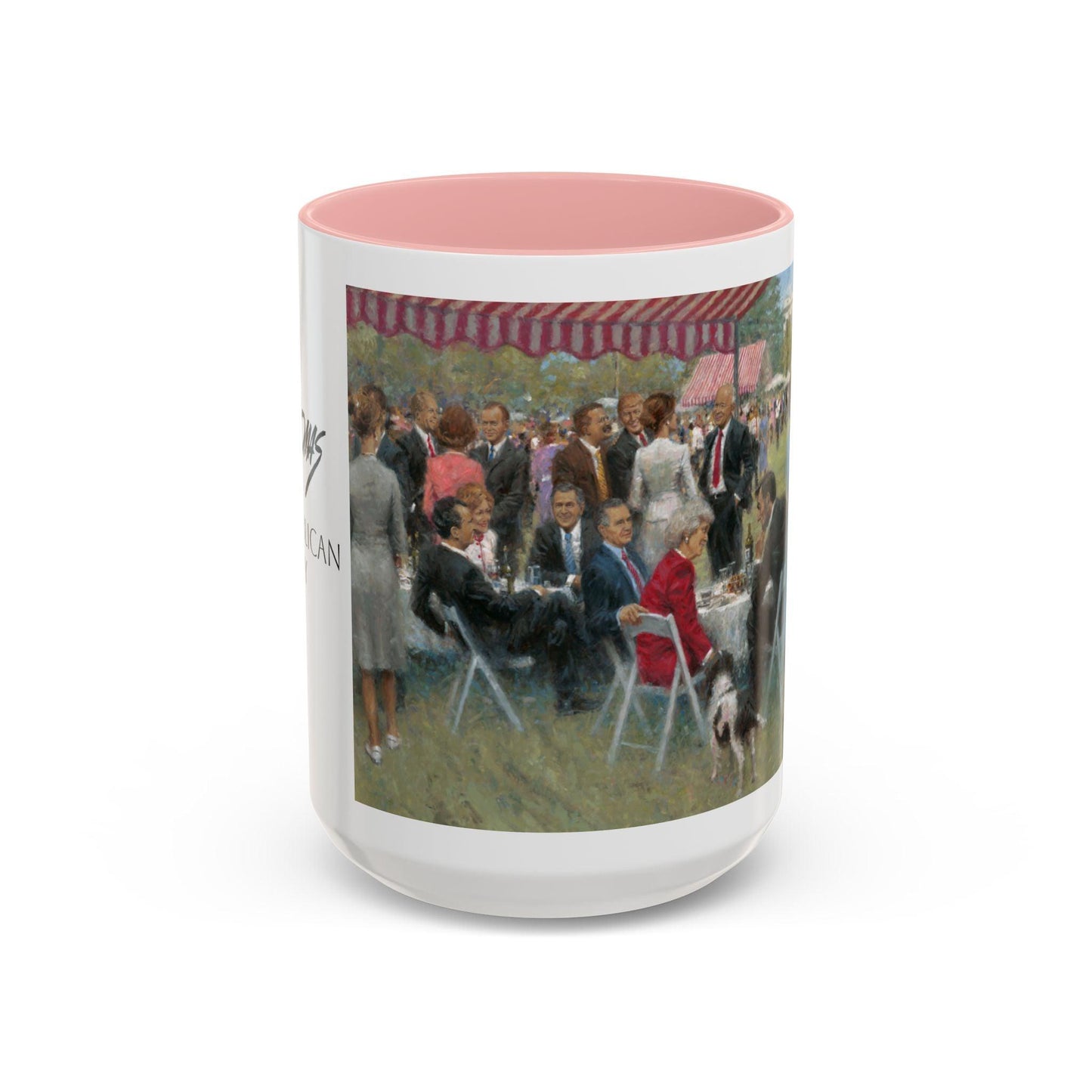 The Repub. Party Coffee Mug - Elegant Accent Coffee Mug 11oz & 15oz with Presidential Gathering Design - Andy Thomas Designs