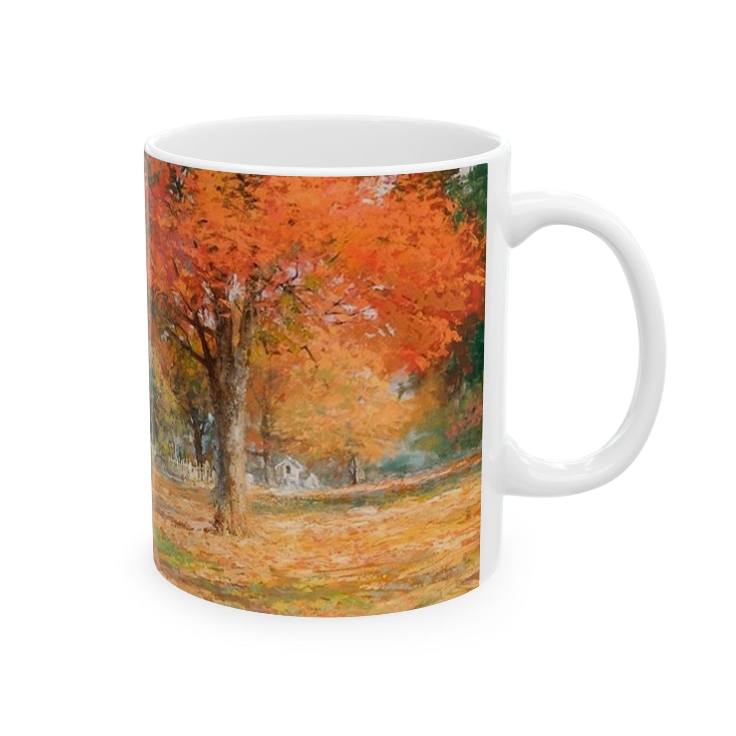 Fall Residence | Autumn | Changing Seasons | Leaves turning | Ceramic Mug — Coffee Cup (11oz/15oz)