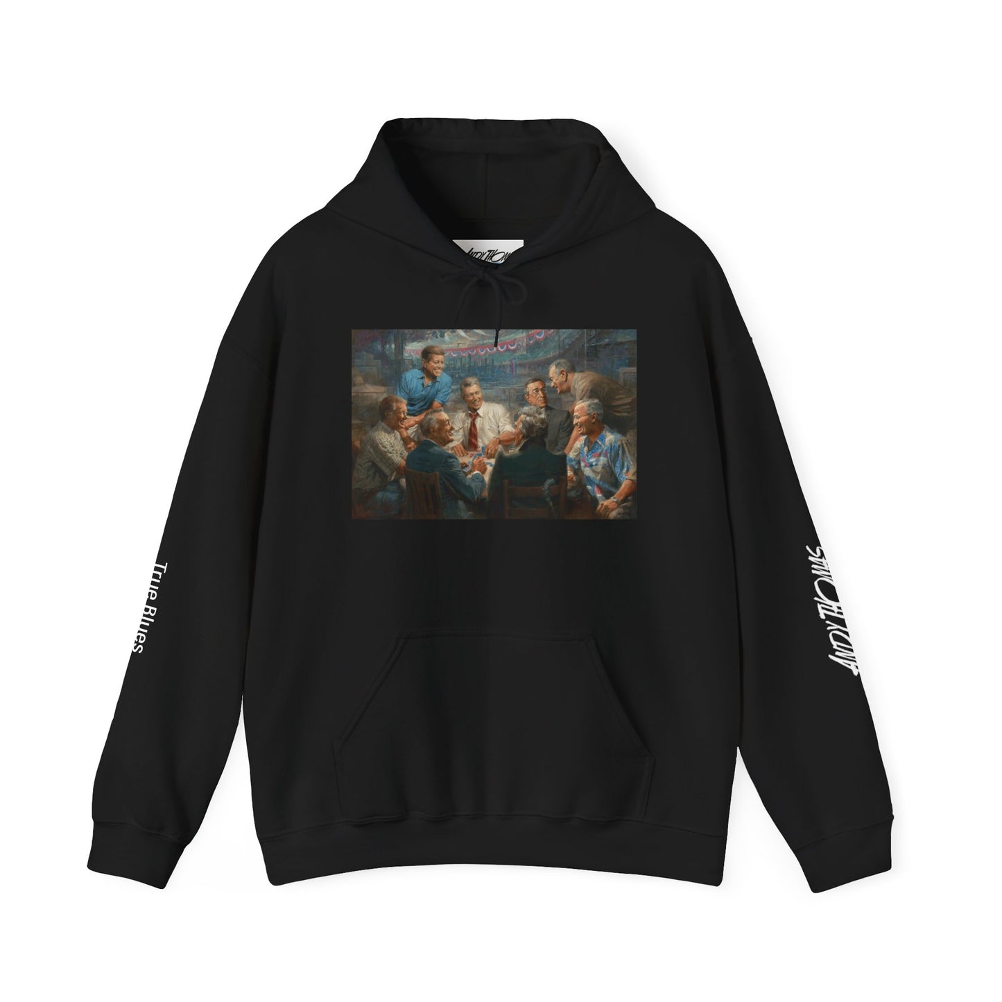 True Blues — Presidents Playing Poker Portrait Pullover