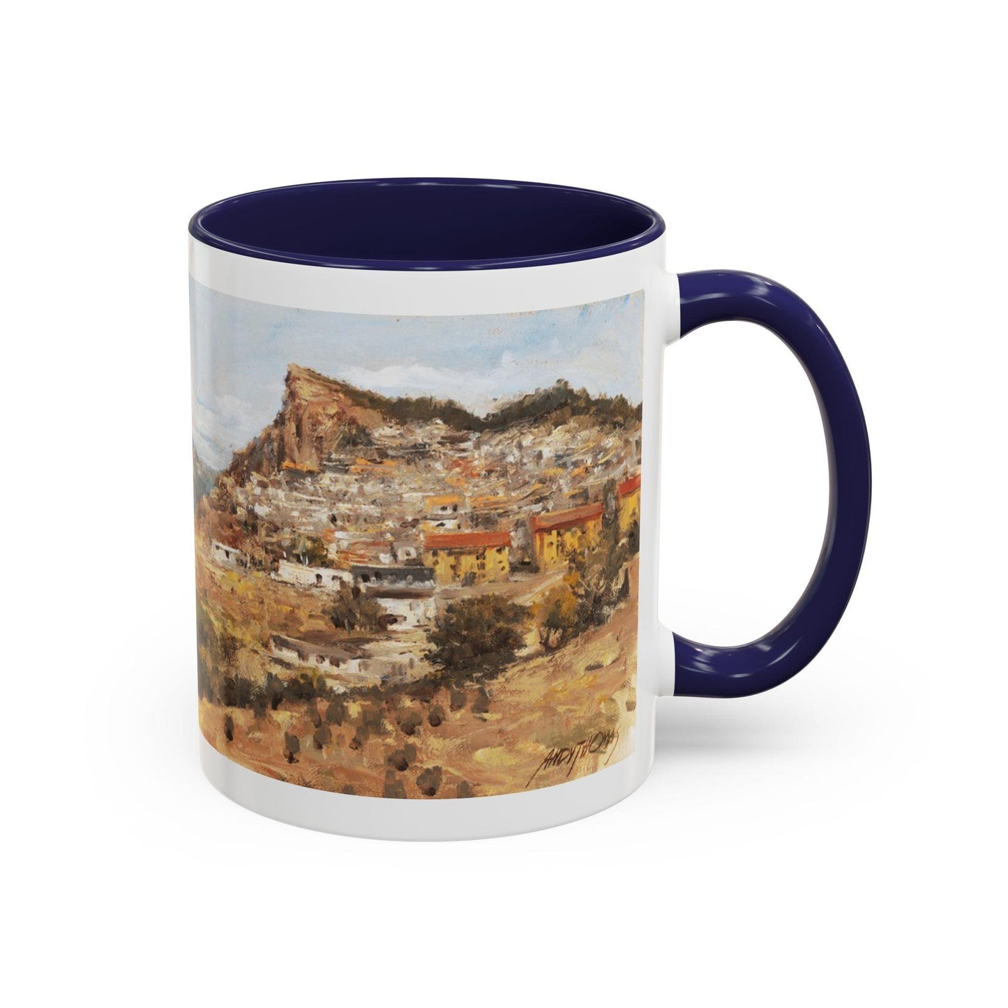 San Nicola dell'Alto - Elegant Accented Coffee Mug - 11oz & 15oz - Italian Landscapes - Andy Thomas Designs