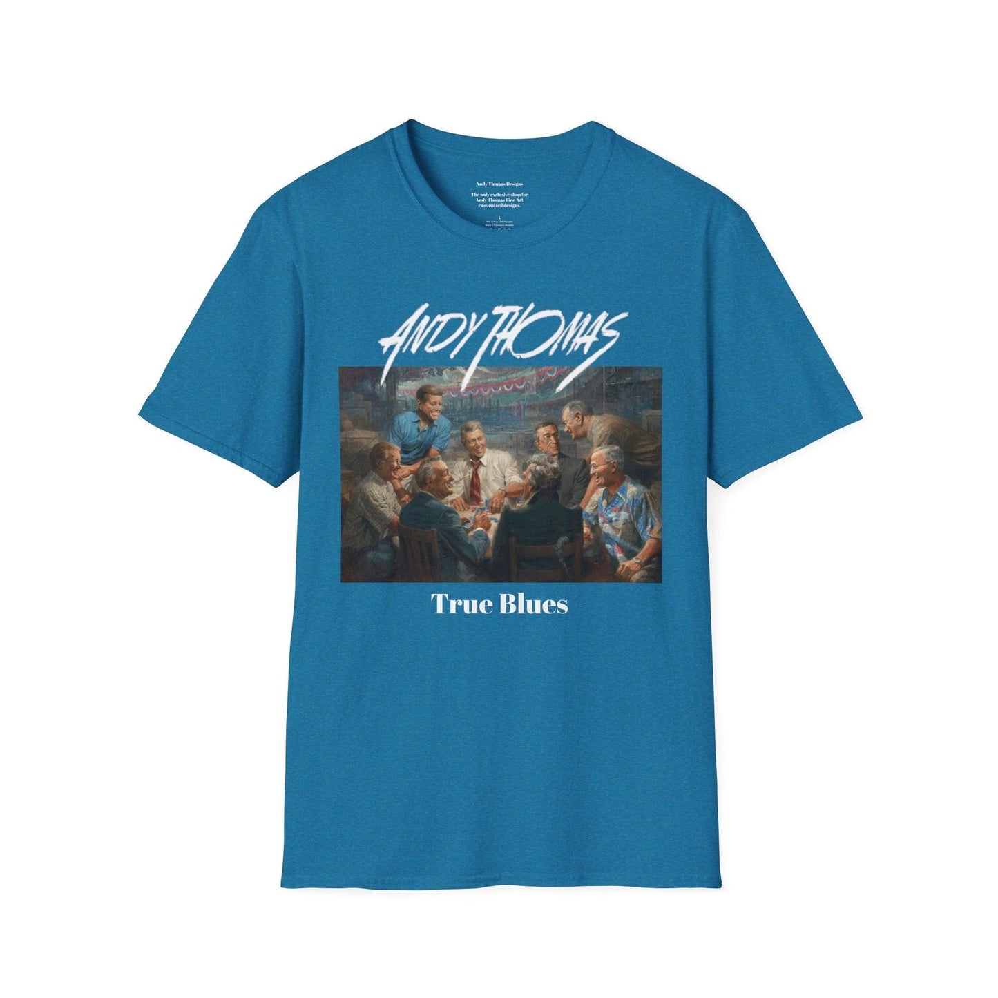 True Blues T-Shirt - US Presidents Playing Poker | Andy Thomas Art - Andy Thomas Designs