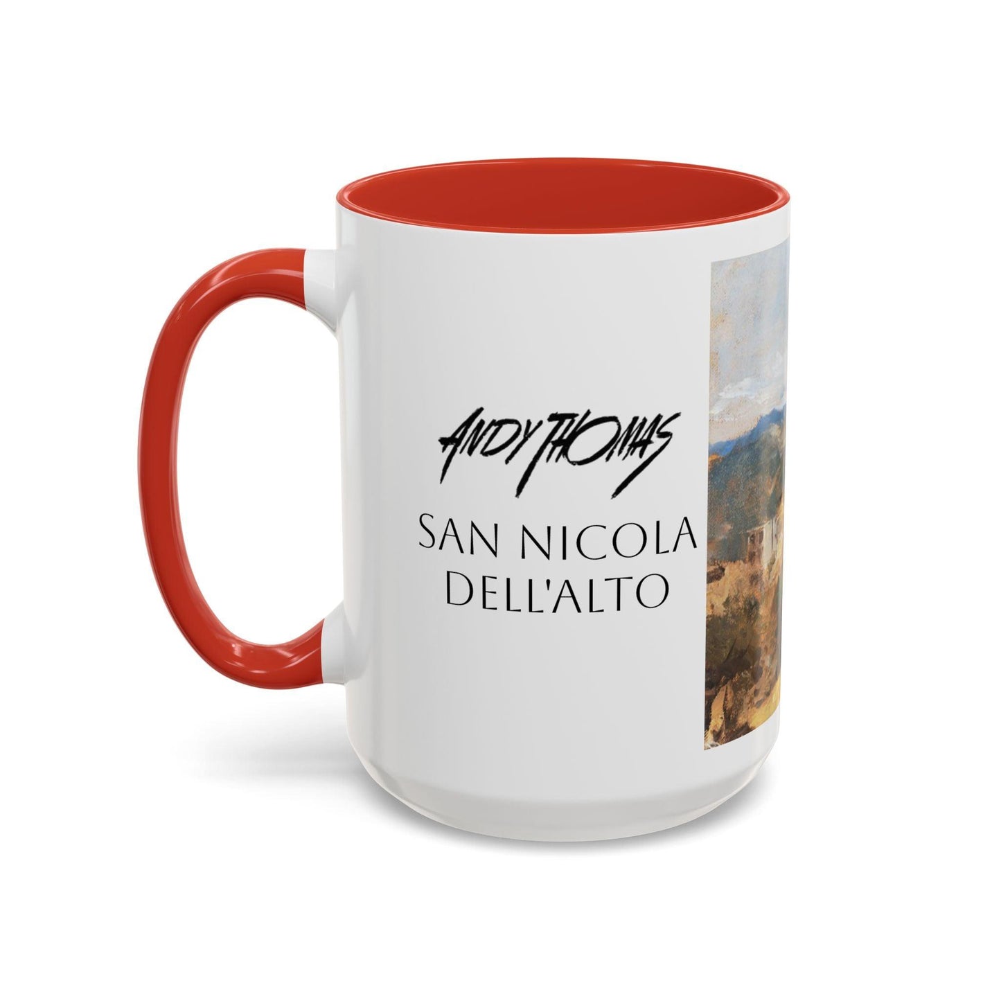 San Nicola dell'Alto - Elegant Accented Coffee Mug - 11oz & 15oz - Italian Landscapes - Andy Thomas Designs