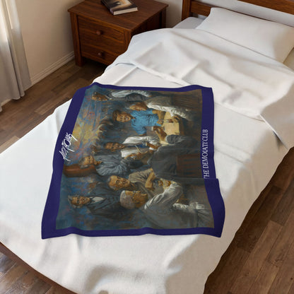 The Democratic Club Full View - Velveteen Plush Blanket