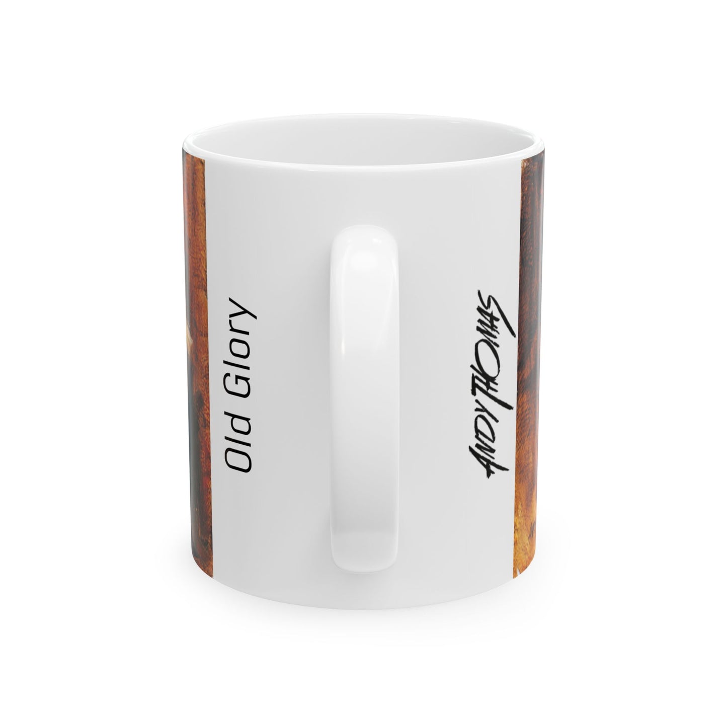 Old Glory - Ceramic Mug with Scenic Design, Cozy Gift for Nature Lovers, Coffee Cup for Home or Office, Ideal for Birthdays or Holidays, [...]