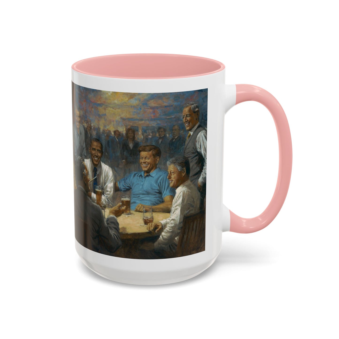 The Democratic Club Coffee Mug - 11oz & 15oz - Past Democrat Presidents Social Club with Obama