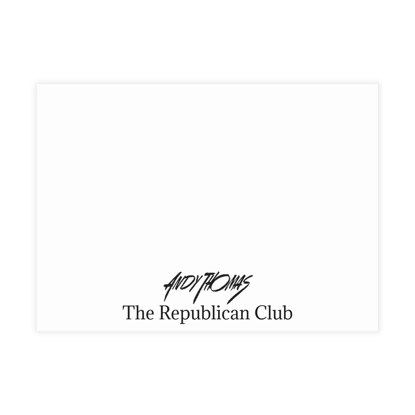 Postcards: The Rep. Club | Elegant US Presidential Postcard Bundle - Envelopes Included - Andy Thomas Designs