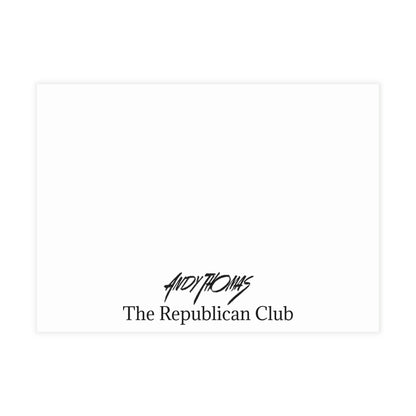 Postcards: The Rep. Club | Elegant US Presidential Postcard Bundle - Envelopes Included - Andy Thomas Designs