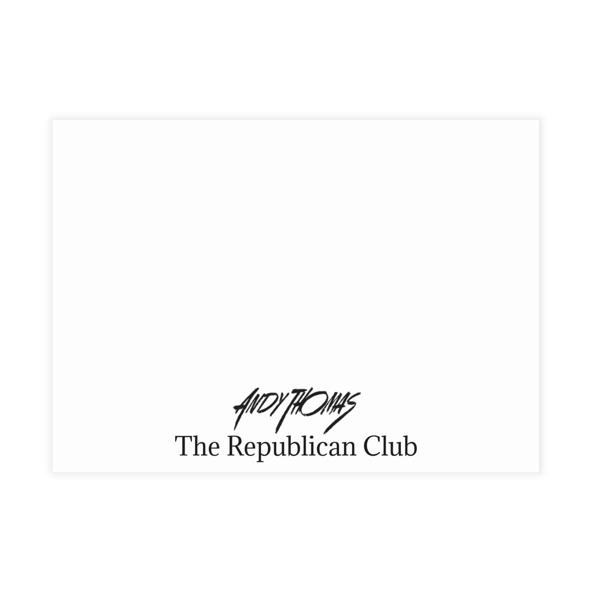 Postcards: The Rep. Club | Elegant US Presidential Postcard Bundle - Envelopes Included - Andy Thomas Designs