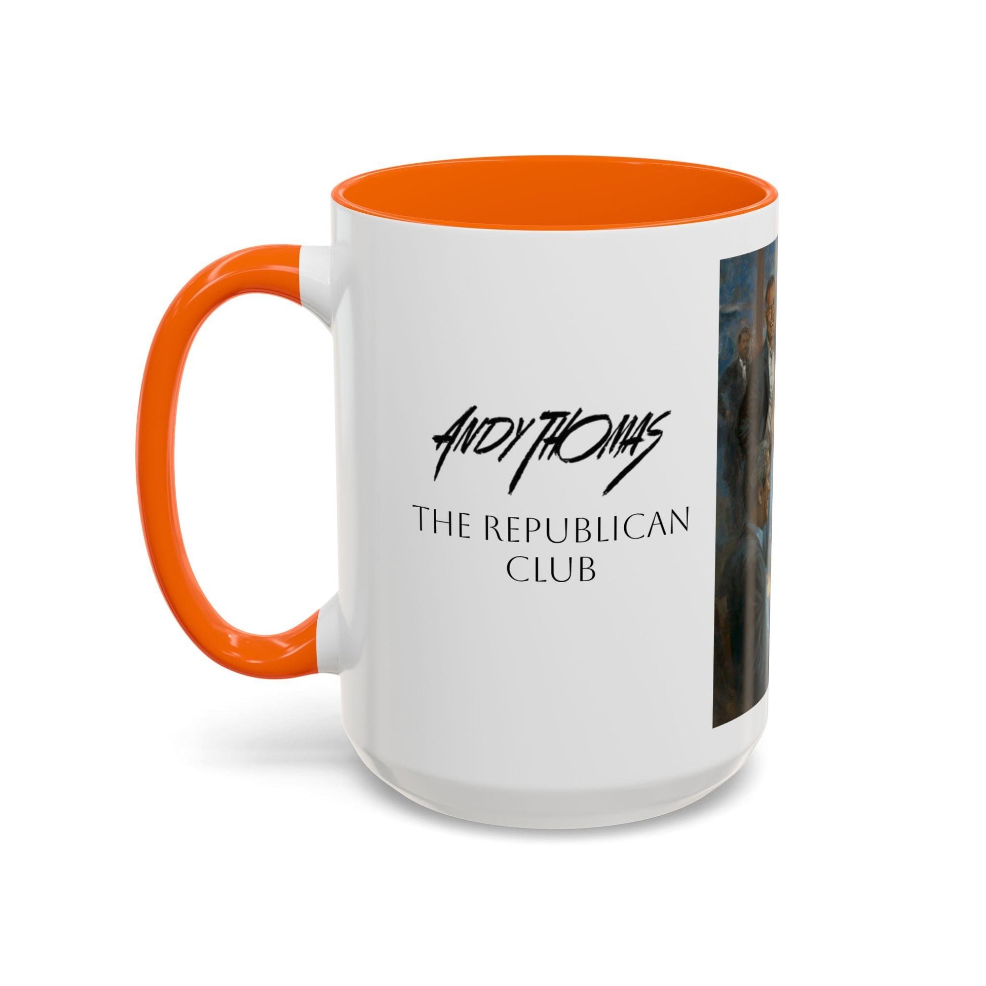 The Repub Club Coffee Mug - Elegant Accent Coffee Mug 11oz & 15oz - Presidential Gathering Design feat. Trump - Andy Thomas Designs