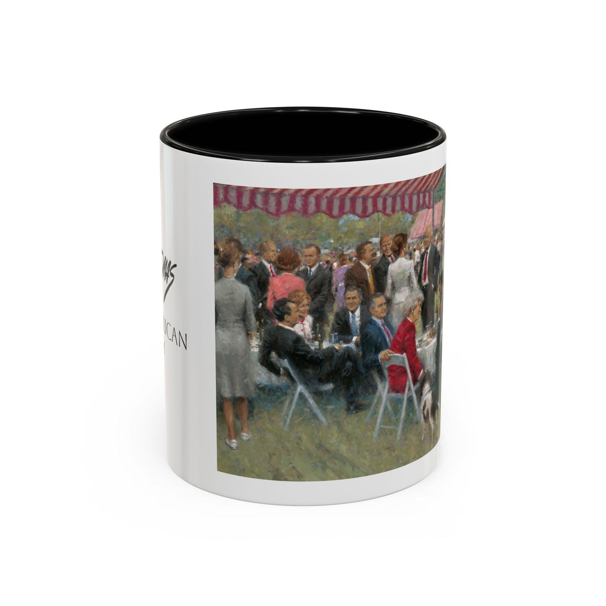 The Repub. Party Coffee Mug - Elegant Accent Coffee Mug 11oz & 15oz with Presidential Gathering Design - Andy Thomas Designs