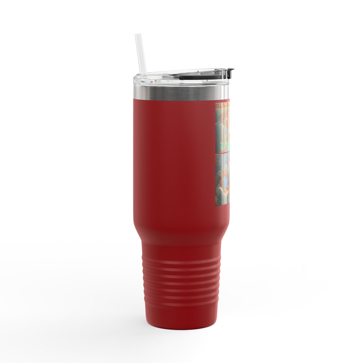 Callin' the Blue & Grand Ol' Gang on Insulated Travel Mug 40oz - Republican Presidents Duo Pool & Poker Combo