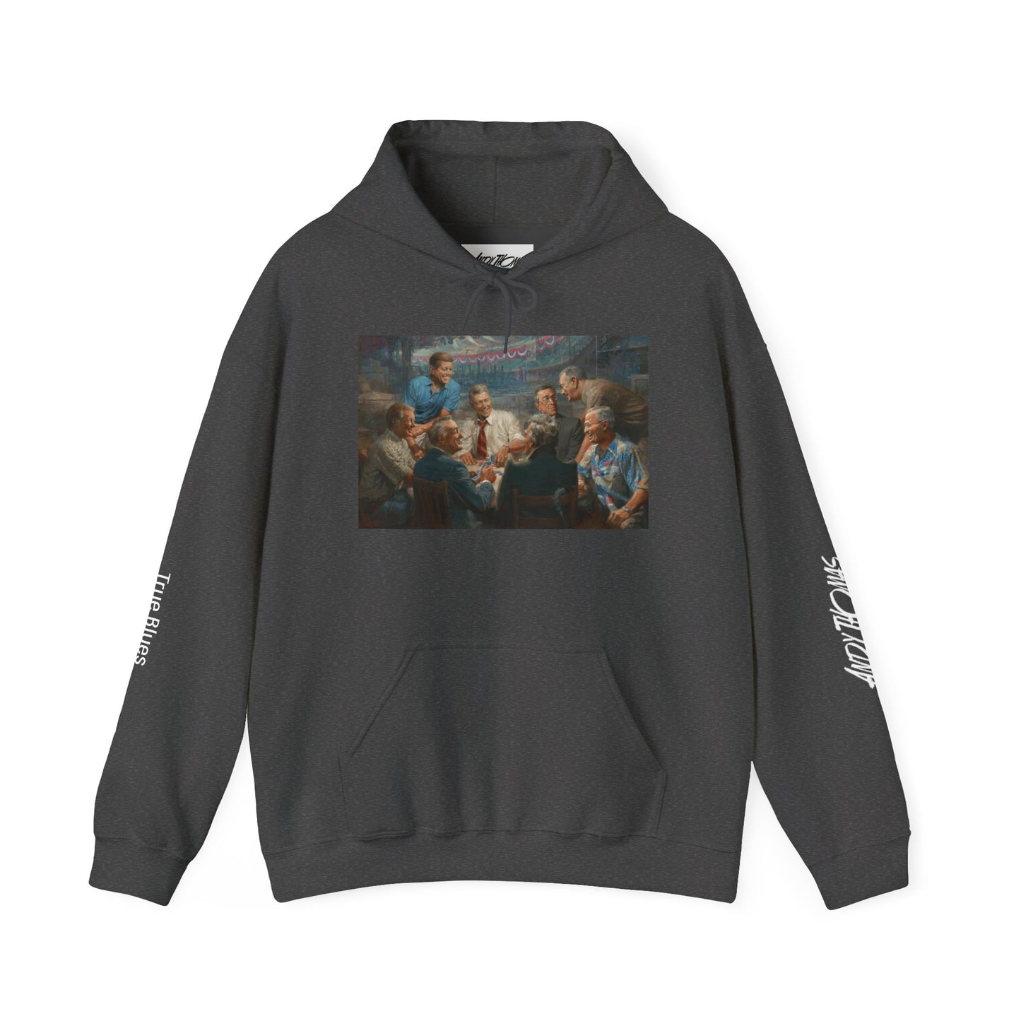 True Blues — Presidents Playing Poker Portrait Pullover