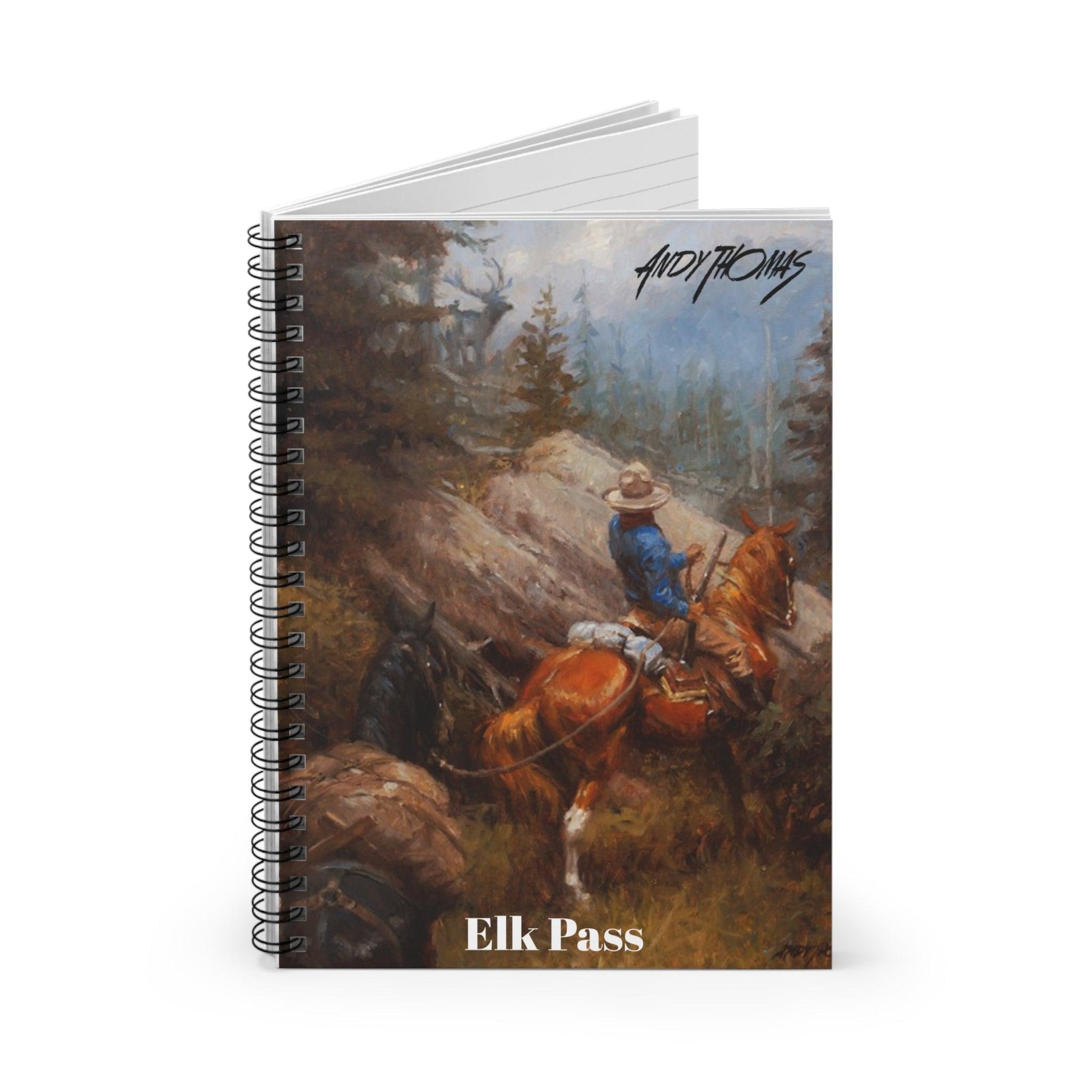 Elk Pass - Spiral Notebook - Ruled Line - Andy Thomas Designs