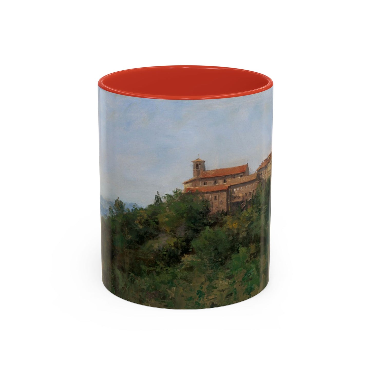 Hilltown Scansano - Elegant Accented Coffee Mug - 11oz & 15oz - Italian Landscapes