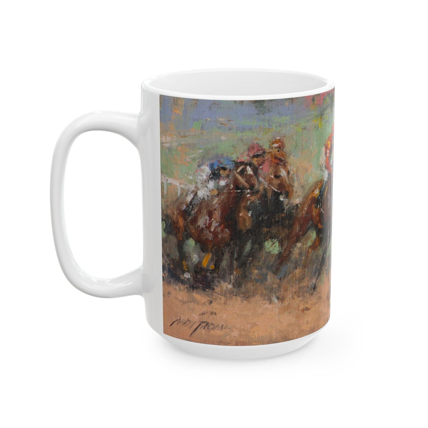 Horse Races 16 | Ceramic Mug — Coffee Cup (11oz/15oz)